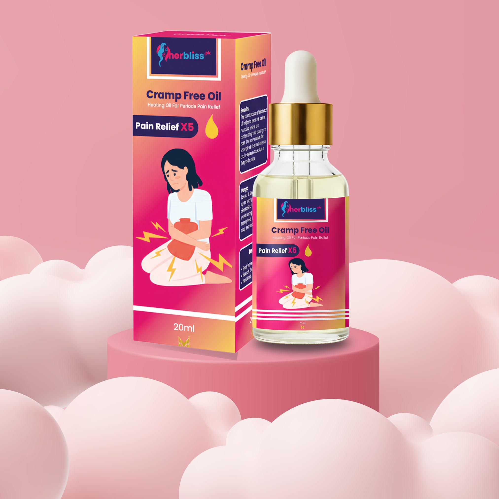 Herbliss Cramp Free Oil - Instant Pain Relief